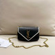 Black Street Daily Letters Metal Accessories Trim Chains Contrast Bags