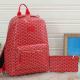 Red Street Letters Patchwork Zipper Bags