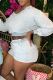 Grey Casual Solid Color Pocket Lace Up Patchwork V Neck Long Sleeve Two Pieces