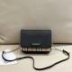 Black Casual Street Plaid Patchwork Texture Contrast Bags