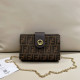 Black Brown Street Daily Letters Patchwork Chains Contrast Bags