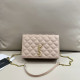 Pink Casual Daily Letters Chains Texture Bags