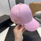 Pink Casual Street Letters Embroidered Patchwork Metal Accessories Trim Hat