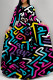 Multicolor Casual Street Geometric Print Polka Dot Lace Up Contrast O Neck Printed Dresses