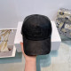 Black Street Daily Letters Patchwork Embossed Hat