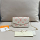White Casual Street Letters Patchwork Chains Contrast Bags