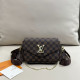 Brown Casual Street Plaid Patchwork Metal Accessories Trim Contrast Bags