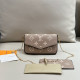Nude Pink Casual Street Letters Patchwork Chains Contrast Bags