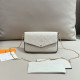 White Casual Daily Letters Chains Embossed Bags