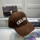 Brown Casual Street Letters Patchwork Hat