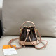 Apricot Casual Daily Letters Draw String Patchwork Contrast Bags