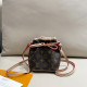 Apricot Casual Daily Letters Draw String Patchwork Bags