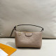 Nude Pink Casual Daily Letters Zipper Embossed Bags