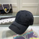 Black Gray Casual Street Letters Embroidered Distressed Hat