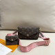 Pink Street Daily Letters Patchwork Metal Accessories Trim Adjustable Bags