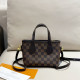 Brown Casual Daily Plaid Patchwork Contrast Bags