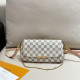 White Casual Daily Plaid Patchwork Chains Contrast Bags
