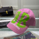 Pink Casual Street Letters Patchwork Contrast Hat
