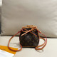 Orange Casual Daily Letters Draw String Patchwork Bags