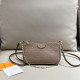 Light Pink Casual Daily Letters Chains Embossed Bags