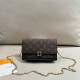 Black Casual Letters Patchwork Chains Contrast Bags