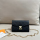 Black Casual Letters Metal Accessories Trim Chains Embossed Bags