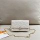 White Casual Street Letters Patchwork Chains Embossed Bags
