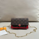 Red Casual Letters Patchwork Chains Contrast Bags