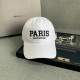 White Casual Street Letters Embroidered Patchwork Hat