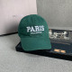 Green Casual Street Letters Embroidered Patchwork Hat