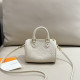 White Casual Letters Patchwork Zipper Embossed Bags