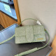 Light Green Casual Daily Solid Color Distressed Patchwork Metal Accessories Trim Bags