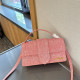 Pink Casual Daily Solid Color Distressed Patchwork Metal Accessories Trim Bags