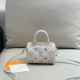White Purple Casual Street Letters Patchwork Zipper Contrast Bags