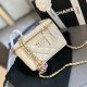 White Casual Daily Solid Color Metal Accessories Trim Zipper Bags