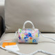 Colour Street Daily Gradient Color Letters Zipper Contrast Bags