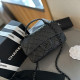 Black Street Daily Solid Color Metal Accessories Trim Texture Bags