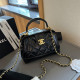 Black Daily Celebrities Solid Color Patchwork Metal Accessories Trim Bags
