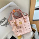 Pink Casual Street Letters Patchwork Contrast Bags