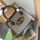 Brown Casual Street Letters Patchwork Zipper Contrast Bags
