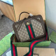 Brown Casual Street Letters Patchwork Zipper Contrast Bags
