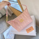 Pink Casual Street Letters Zipper Texture Bags