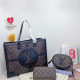 Black Brown Casual Daily Letters Patchwork Zipper Contrast Bags