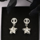 Silver White Street Hollow Out Earrings