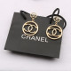 Gold Street Letters Hollow Out Earrings