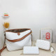 White Street Daily Letters Patchwork Contrast Embossed Bags