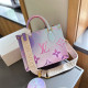 Gradient Color Casual Gradient Color Patchwork Contrast Adjustable Bags