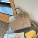 Apricot Casual Daily Letters Patchwork Zipper Embossed Bags