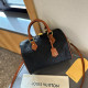 Black Casual Street Letters Patchwork Contrast Embossed Bags