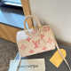 White Casual Street Letters Patchwork Zipper Contrast Bags